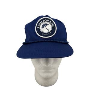 Vintage TC Hat Mens Snapback Blue Rope Rain For Rent Embroidered Adjustable Cap